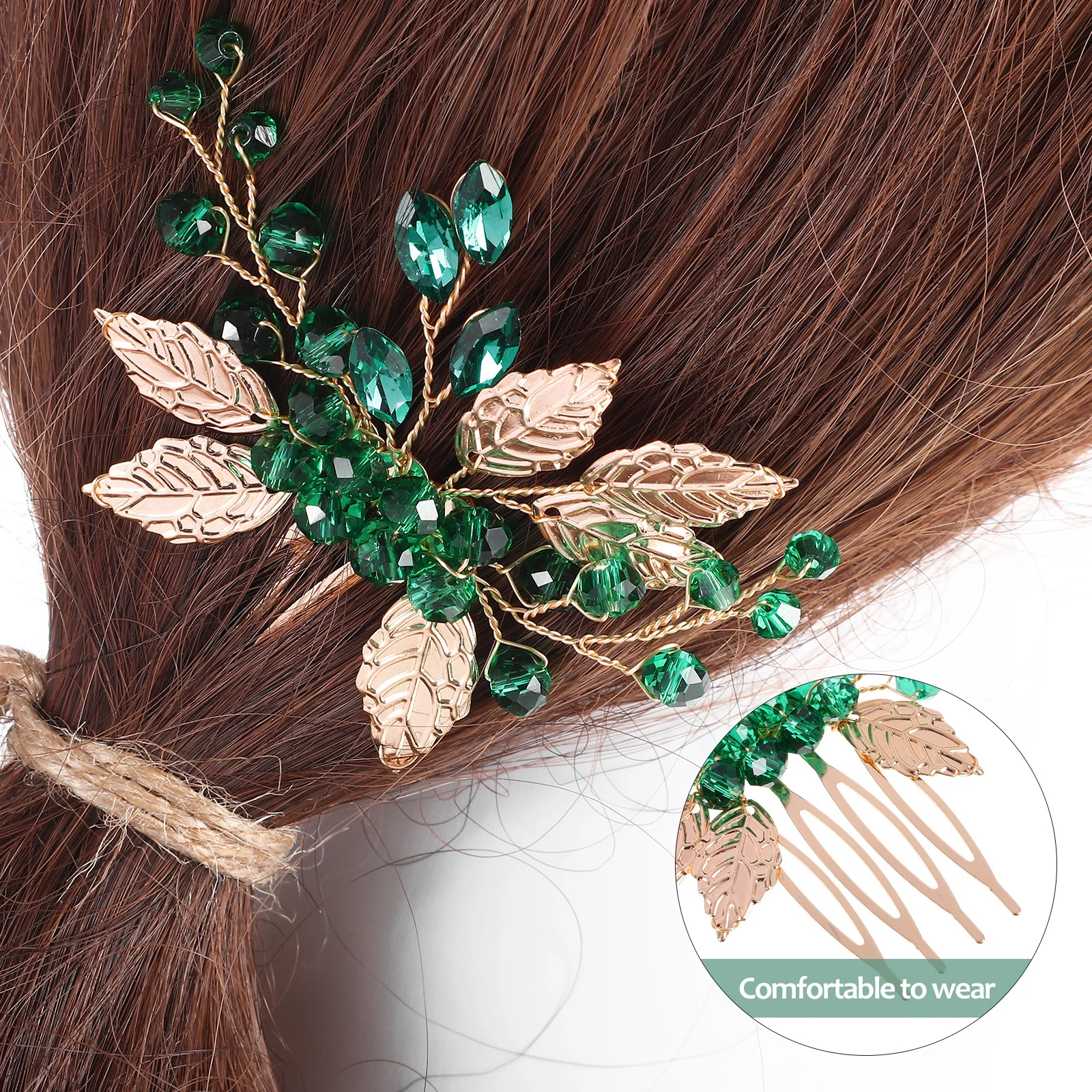 2Pcs Women's Hair Comb Alloy Rhinestone Leaf Vine Clip Decorative Hair Jewelry for Party Wedding Beach Daily Hairstyle DIY
2Pcs Women's Hair Comb Alloy Rhinestone Leaf Vine Clip Decorative Hair Jewelry for Party Wedding Beach Daily Hairstyle DIY