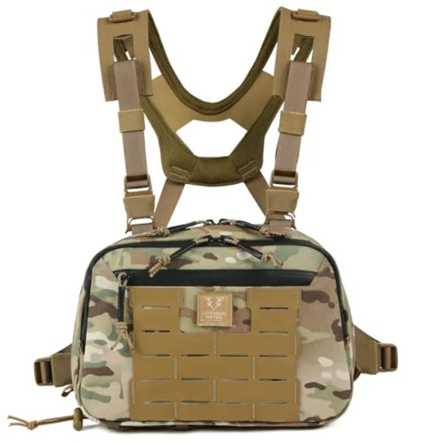 Tactical Chest Rig Bag 3L Utility Hypalon Molle Chest Rig With Map Pocket 500D Cordura Chest Bag for Hunting Workouts
Tactical Chest Rig Bag 3L Utility Hypalon Molle Chest Rig With Map Pocket 500D Cordura Chest Bag for Hunting Workouts