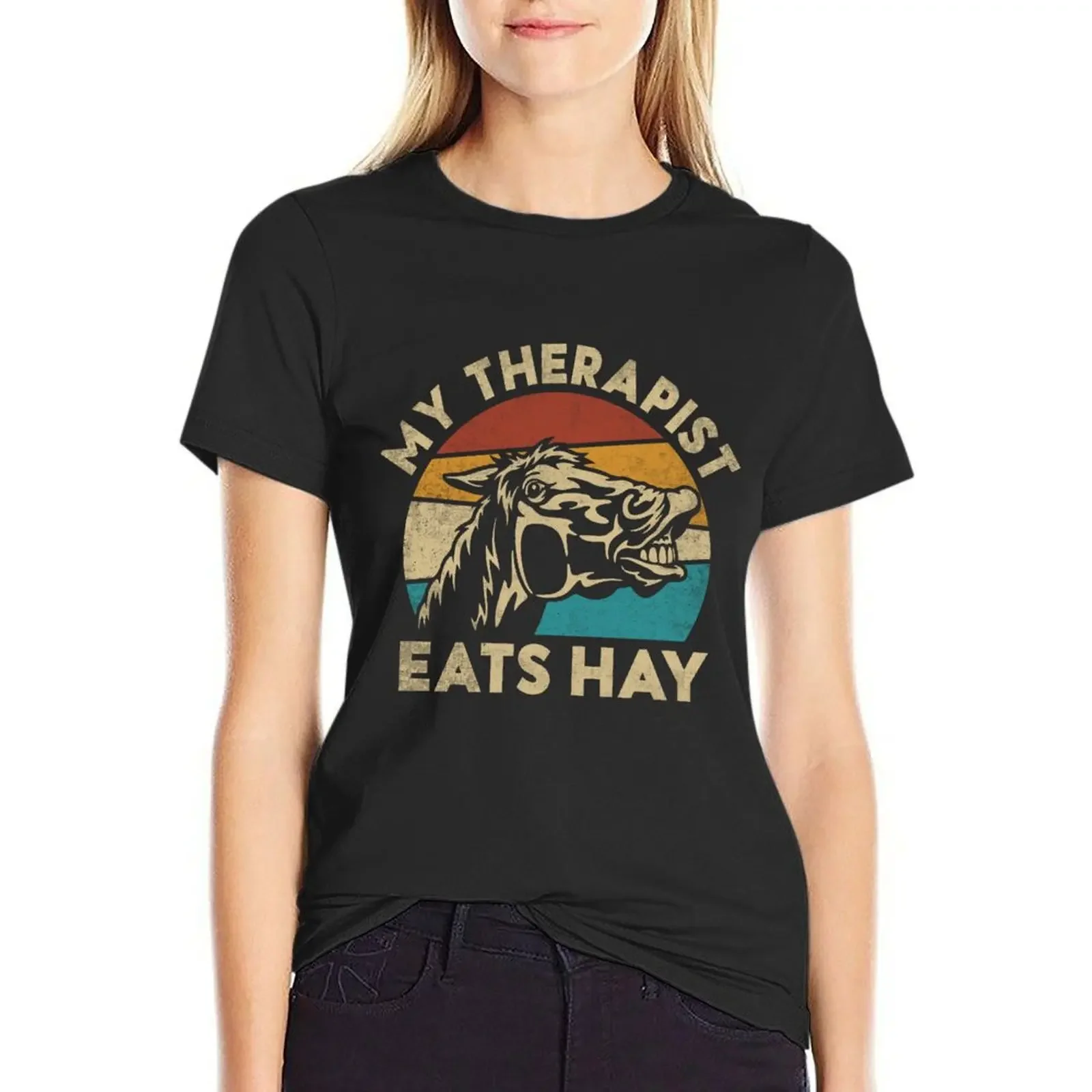 My Therapist Eats Hay. Funny Horse Lover T-Shirt cute clothes korean fashion kawaii clothes tees tops for Women
My Therapist Eats Hay. Funny Horse Lover T-Shirt cute clothes korean fashion kawaii clothes tees tops for Women