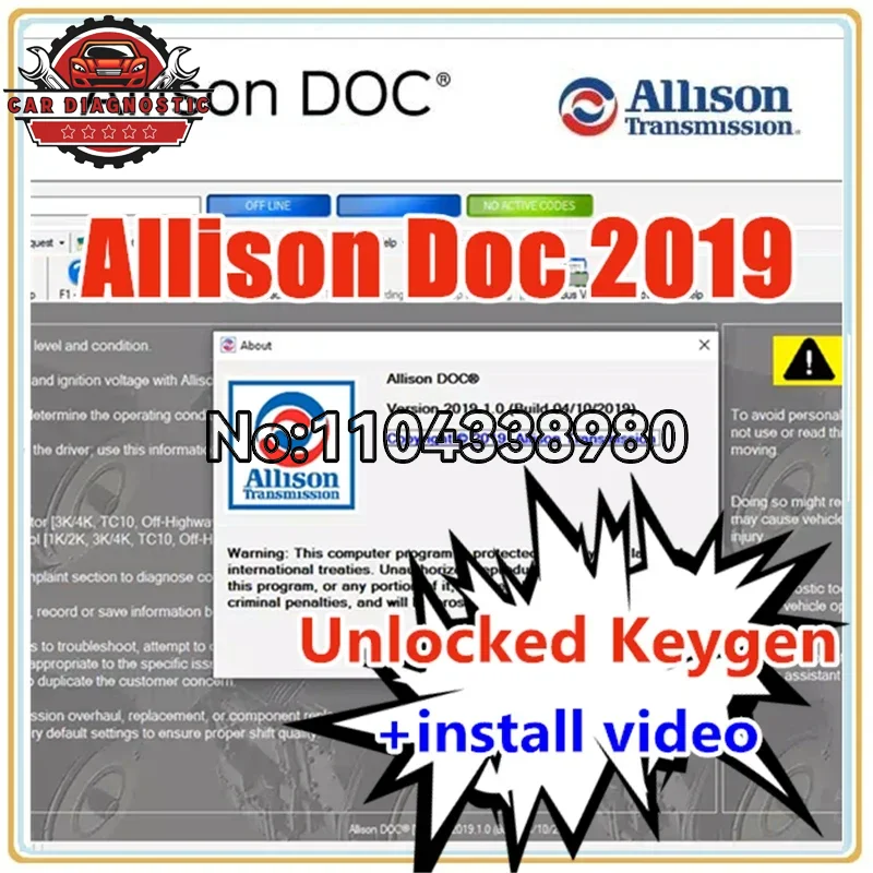 2024 Hot Allison DOC 2019 + Keygen +GEN5 File Transmission PC-Service Tool Can Work for NEXIQ Tool Support Remote Installation
2024 Hot Allison DOC 2019 + Keygen +GEN5 File Transmission PC-Service Tool Can Work for NEXIQ Tool Support Remote Installation