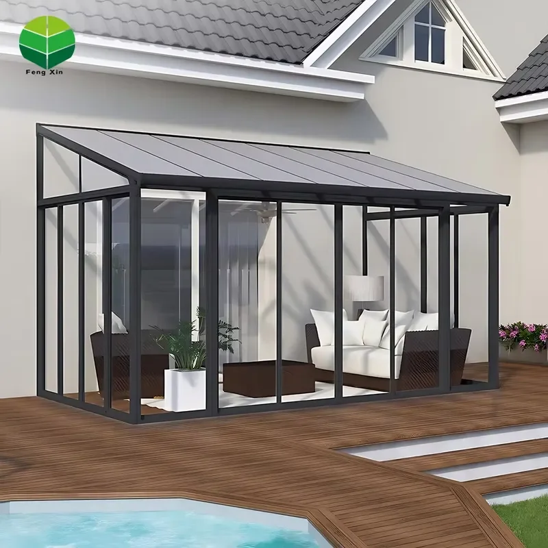 High Quality Luxury Sunroom Slant Roof Custom Winter Garden Sunrooms Glass House Aluminium Outdoor Greenhouses for all models
High Quality Luxury Sunroom Slant Roof Custom Winter Garden Sunrooms Glass House Aluminium Outdoor Greenhouses for all models