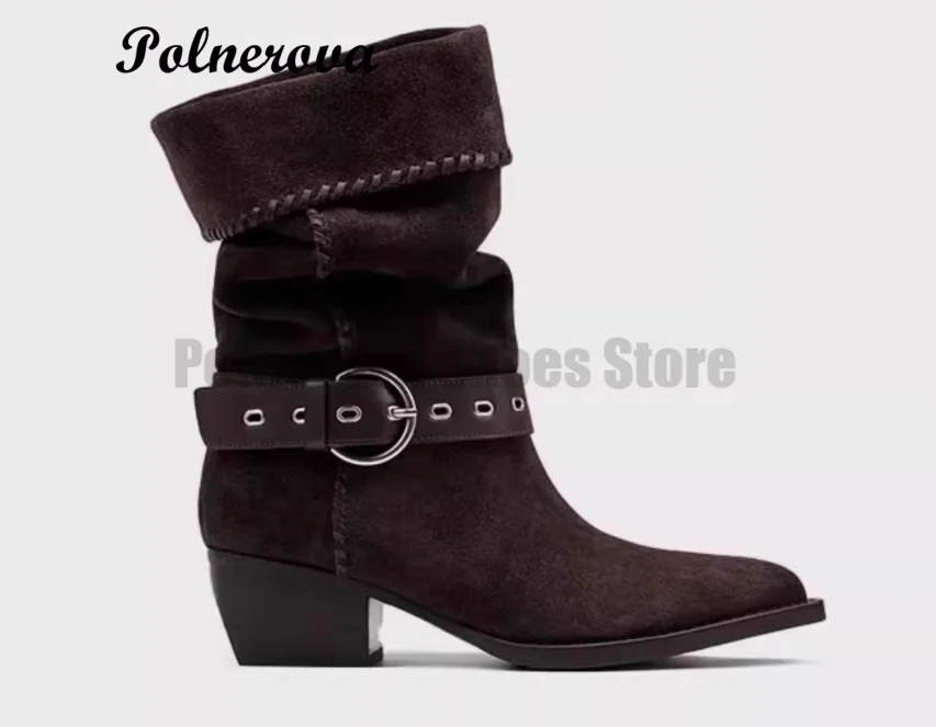 Retro Knight Short Boots Buckle Fold Western Stacked Women's Boots Ladies Luxury Designer Boots Handmade New In Female Shoes
Retro Knight Short Boots Buckle Fold Western Stacked Women's Boots Ladies Luxury Designer Boots Handmade New In Female Shoes