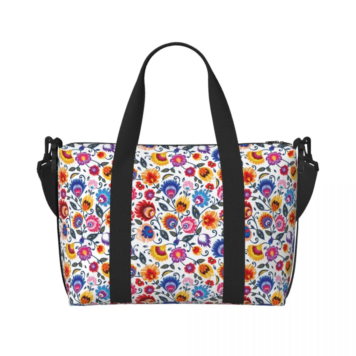 Custom Folk Flowers On A Beautiful Classy White Tote Bag Women Large Capacity Gym Beach Shoulder Travel Bag
Custom Folk Flowers On A Beautiful Classy White Tote Bag Women Large Capacity Gym Beach Shoulder Travel Bag