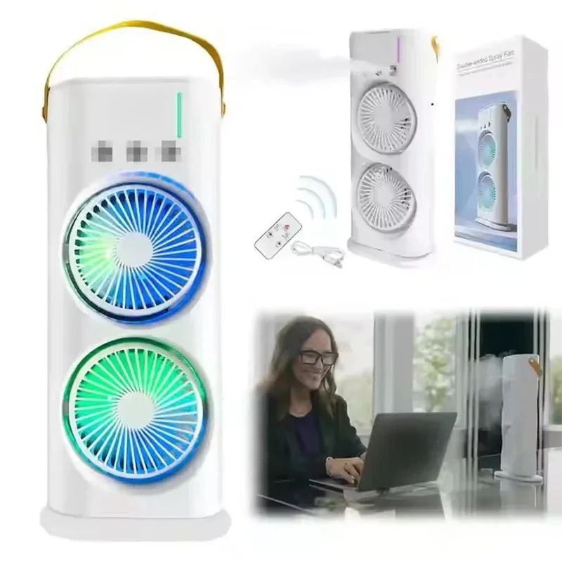 Summer Cool Double-Blade Spray Fan USB Desktop Air Conditioning Fan Office Portable Water-Cooled Mute Spray Fan
Summer Cool Double-Blade Spray Fan USB Desktop Air Conditioning Fan Office Portable Water-Cooled Mute Spray Fan