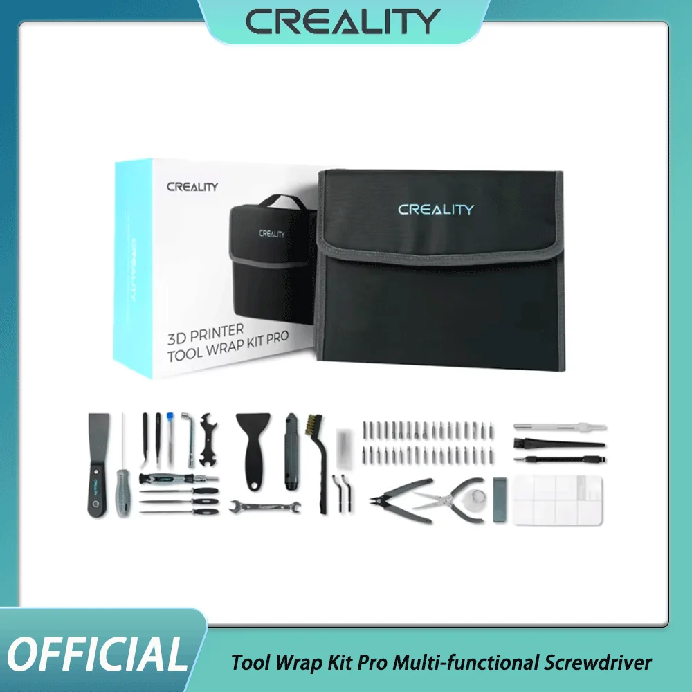 Creality 3D Printer Tool Wrap Kit Pro Multi-functional Screwdriver Set Professional 3D Printer Tool Set with Organization Box
Creality 3D Printer Tool Wrap Kit Pro Multi-functional Screwdriver Set Professional 3D Printer Tool Set with Organization Box