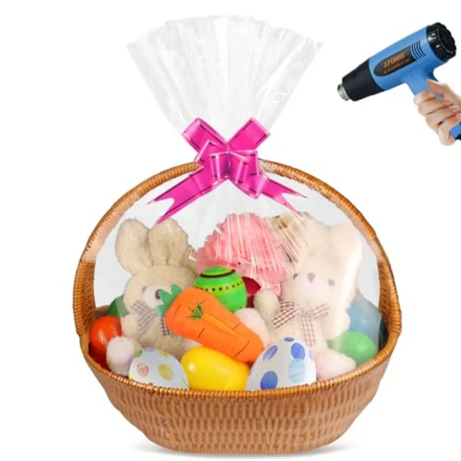 Shrink Wrap Bags for Christmas Gift Baskets 18x24 Inch 20 Pack Clear Cellophane PVC Heat Shrink Bags for Gift Wrapping Hallowee
Shrink Wrap Bags for Christmas Gift Baskets 18x24 Inch 20 Pack Clear Cellophane PVC Heat Shrink Bags for Gift Wrapping Hallowee
