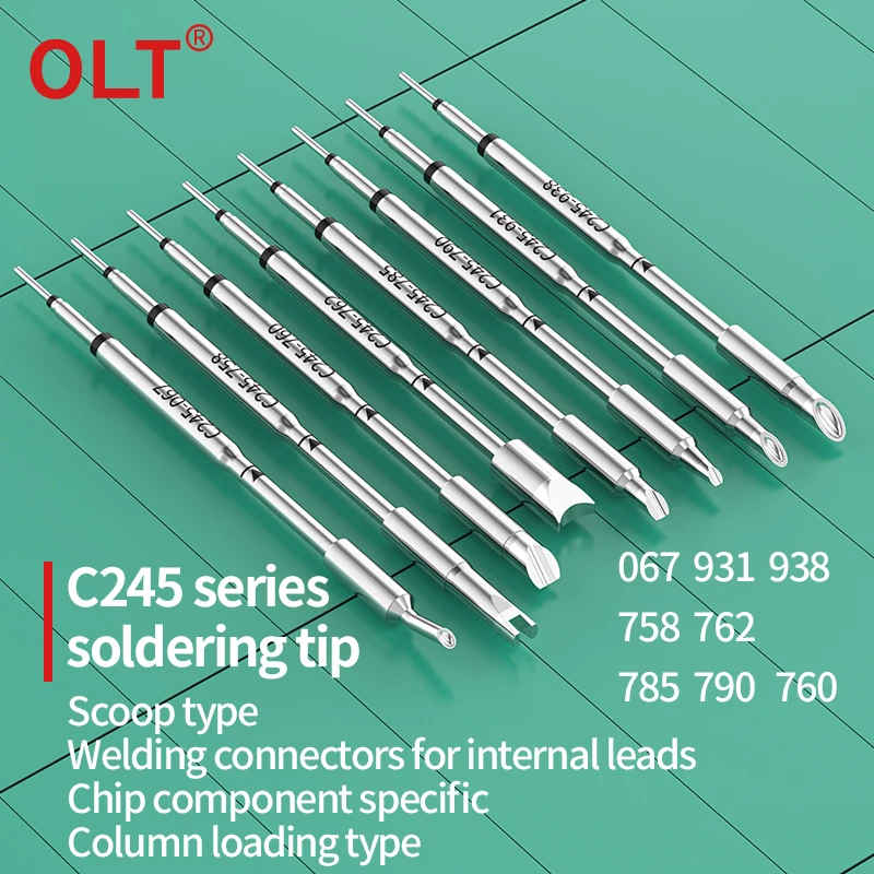 C245 Soldering Iron Tip C245-067 758 760 762 785 790 931 938 for JBC T245 Soldering Station Repair Mobile Phone PCB SMD Tools
C245 Soldering Iron Tip C245-067 758 760 762 785 790 931 938 for JBC T245 Soldering Station Repair Mobile Phone PCB SMD Tools