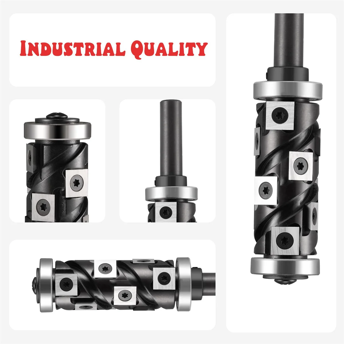 Woodworking Spiral Milling Cutter 1/2" Shank 1/4" / 1/8" Cutting Dia Template Router Bit Carbide Inserts Flush Trim Router Bit
Woodworking Spiral Milling Cutter 1/2" Shank 1/4" / 1/8" Cutting Dia Template Router Bit Carbide Inserts Flush Trim Router Bit