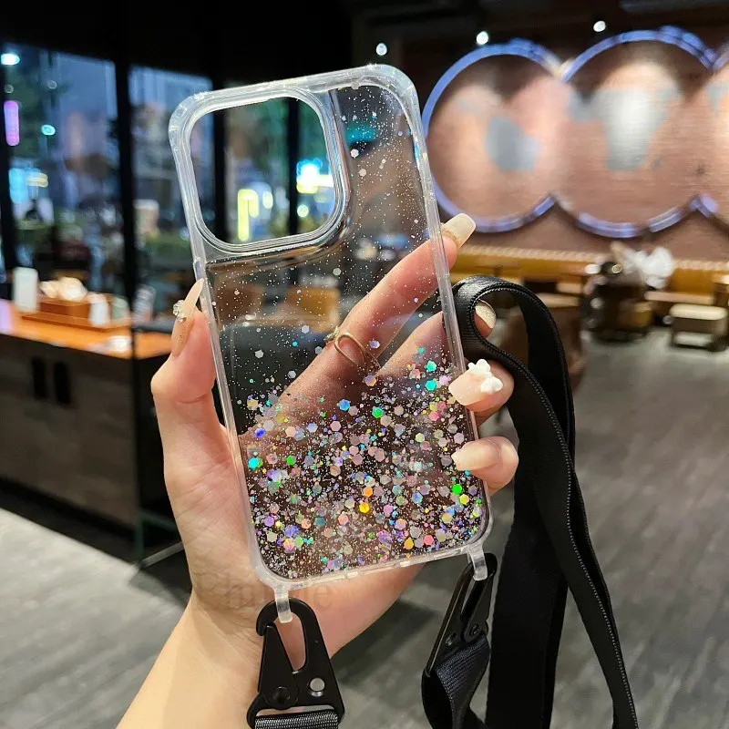 Crossbody Strap Lanyard Case For iPhone 14 15 13 11 Pro Max 12 Mini XR X XS 7 8 Plus Belt Clear Acrylic Glitter Shockproof Cover
Crossbody Strap Lanyard Case For iPhone 14 15 13 11 Pro Max 12 Mini XR X XS 7 8 Plus Belt Clear Acrylic Glitter Shockproof Cover