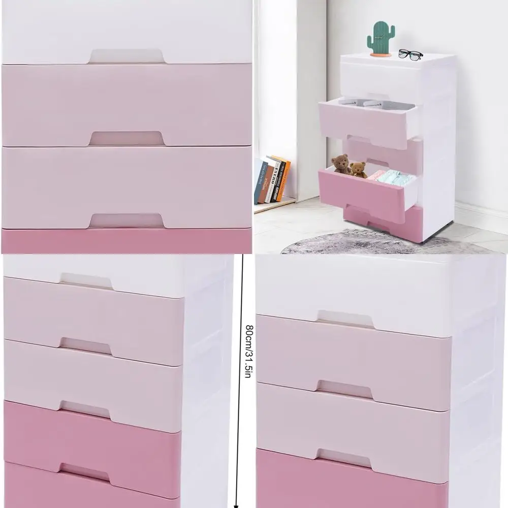 Вертикальный пластиковый шкаф для хранения с 5 ящиками, компактный для дома, спальни, прихожей, градиентный розовый, 11,4x17,1x31,5
Вертикальный пластиковый шкаф для хранения с 5 ящиками, компактный для дома, спальни, прихожей, градиентный розовый, 11,4x17,1x31,5