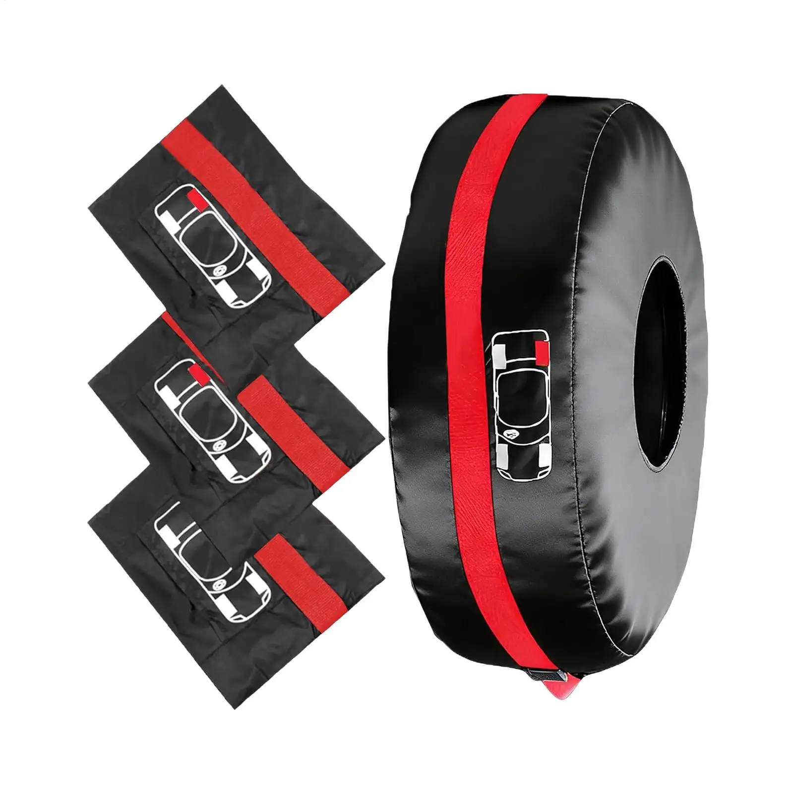 Tire Covers For Cars 4 Pieces Spare Wheel Protector With Handle Heavy Duty Tire Cover For Camping Overlanding Garage Road Trip
Tire Covers For Cars 4 Pieces Spare Wheel Protector With Handle Heavy Duty Tire Cover For Camping Overlanding Garage Road Trip