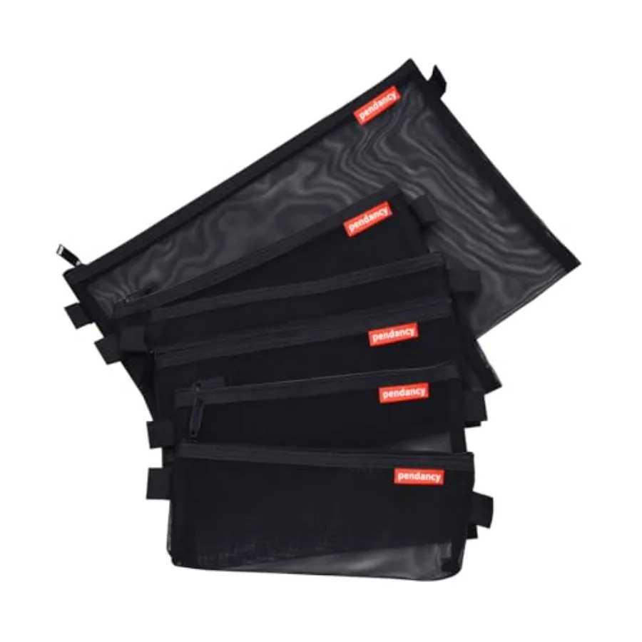 Mesh Zipper Pouch 5pcs Lightweight Nylon File Folders Document Organizer Cosmetic Bags Accessories Storage for Travel and Offic
Mesh Zipper Pouch 5pcs Lightweight Nylon File Folders Document Organizer Cosmetic Bags Accessories Storage for Travel and Offic
