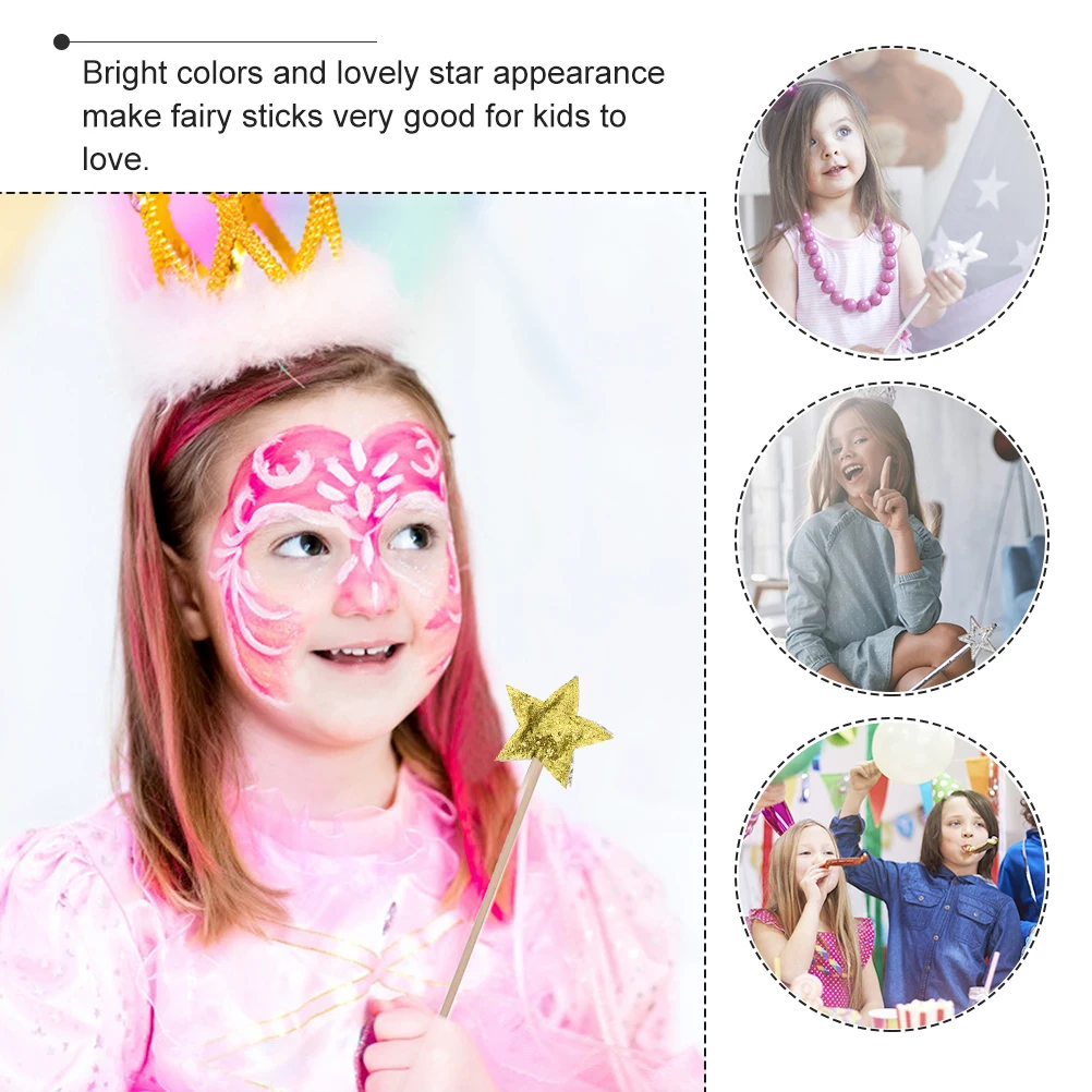 2Pcs Star Fairy Wands Glitter Girls Birthday Party Decor Kids Gifts Cosplay Props Photograph Accessories Colorful
2Pcs Star Fairy Wands Glitter Girls Birthday Party Decor Kids Gifts Cosplay Props Photograph Accessories Colorful