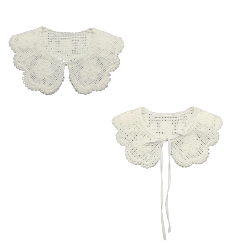 Lace Floral Collar Elegant Sweet Girls Blouse Collar Detachable for Lady Delicate Knitted Collar Floral Lapel Dropship
Lace Floral Collar Elegant Sweet Girls Blouse Collar Detachable for Lady Delicate Knitted Collar Floral Lapel Dropship