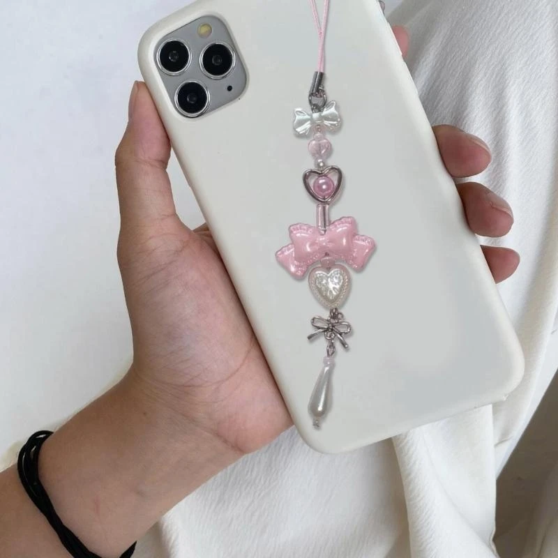 652F Fashionable Keychain with Bead Phone Charm Unique Heart Flower Keychain Vibrant Beaded Pendant for Cellphone
652F Fashionable Keychain with Bead Phone Charm Unique Heart Flower Keychain Vibrant Beaded Pendant for Cellphone