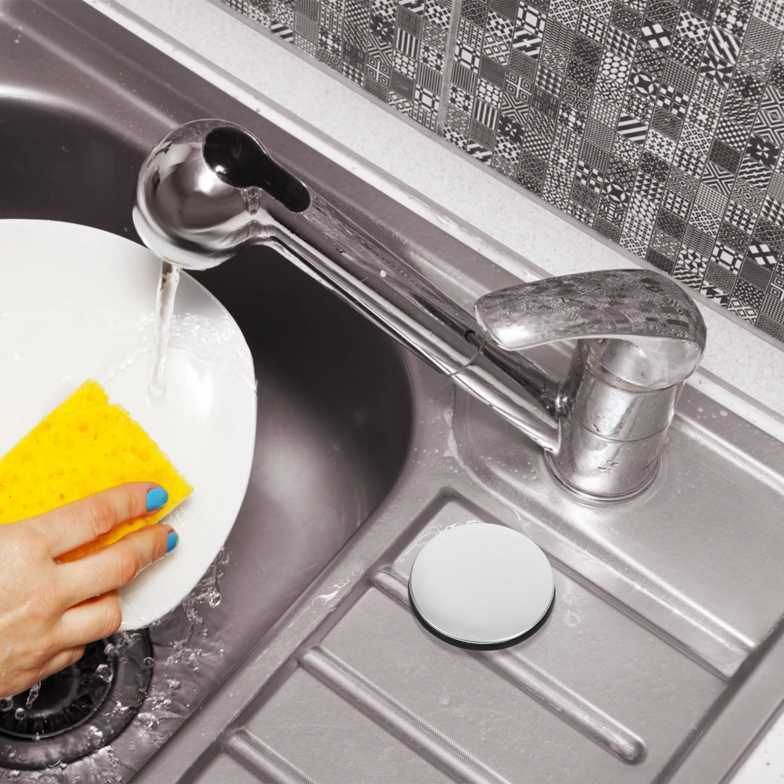 2pcs Stainless Steel Sink Faucet Hole Cover Durable Leakproof Pp Material Sealing Cap For 31-40Mm Kitchen Tap Accessory
2pcs Stainless Steel Sink Faucet Hole Cover Durable Leakproof Pp Material Sealing Cap For 31-40Mm Kitchen Tap Accessory