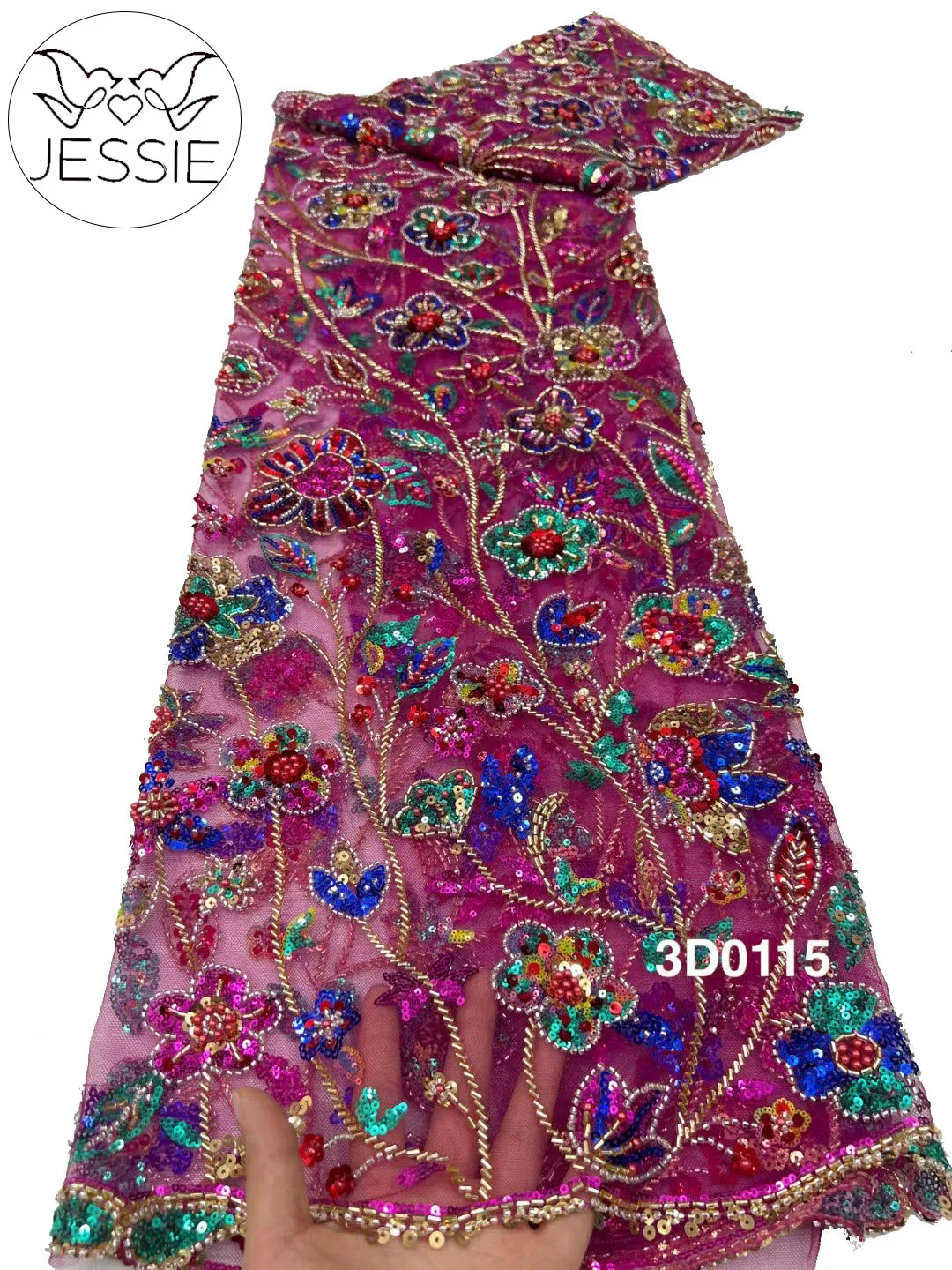 High Quality Three Colorful New Arrival French Handmade Luxury Net Lace Sequins Beads Fabric For 5yards Wedding Dresses 2024
High Quality Three Colorful New Arrival French Handmade Luxury Net Lace Sequins Beads Fabric For 5yards Wedding Dresses 2024