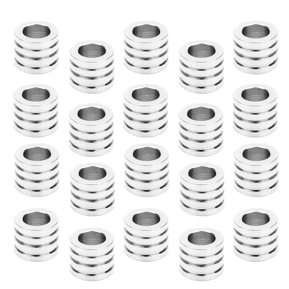 20Pcs Stainless Steel Spacer Tube Beads Silver 5mm Hole Best for Jewelry Making Bracelet Necklace DIY Craft Beads Accessories
20Pcs Stainless Steel Spacer Tube Beads Silver 5mm Hole Best for Jewelry Making Bracelet Necklace DIY Craft Beads Accessories