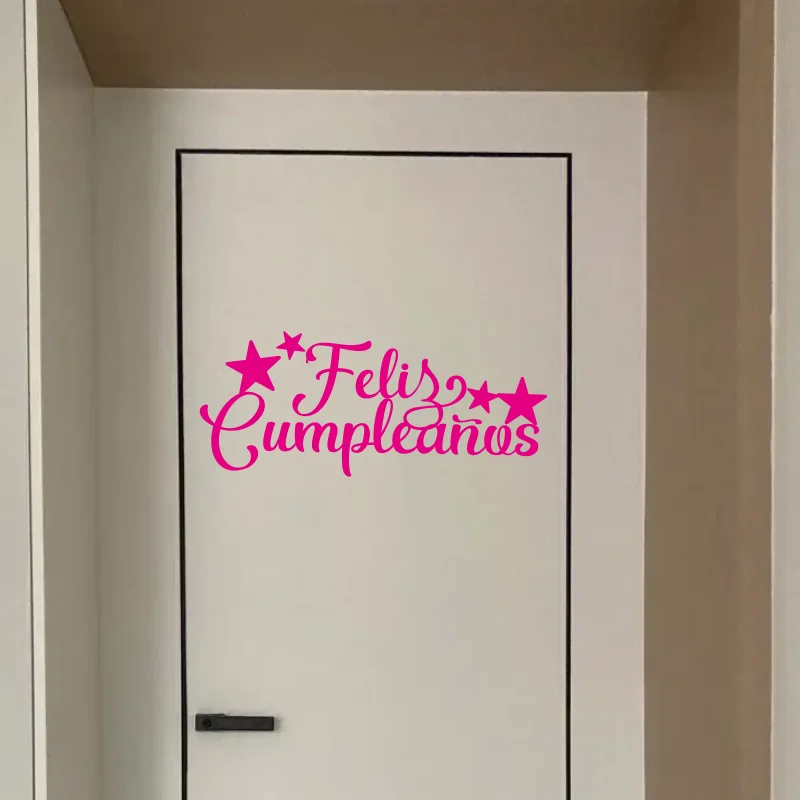 Dies Cut Spanish Words sticker feliz cumpleaños for wall window glass door and living room bedroom #320
Dies Cut Spanish Words sticker feliz cumpleaños for wall window glass door and living room bedroom #320