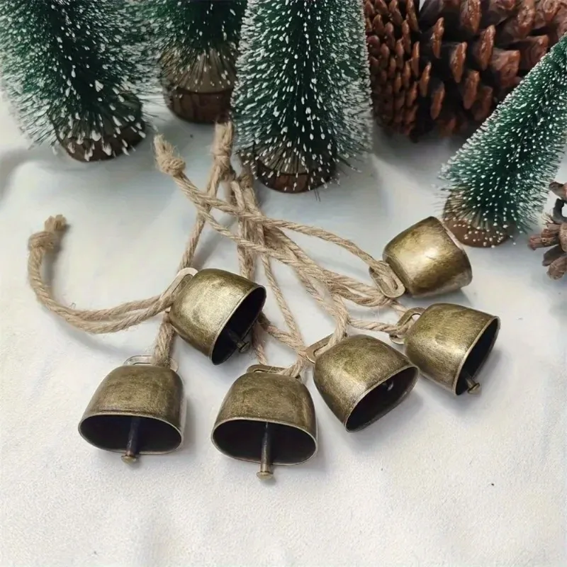 4Pcs Vintage Bell Pendant Rustic Metal Hanging Decorative Bell with Jute Rope Vintage Wind Chimes Wall Hanging Home Decor
4Pcs Vintage Bell Pendant Rustic Metal Hanging Decorative Bell with Jute Rope Vintage Wind Chimes Wall Hanging Home Decor