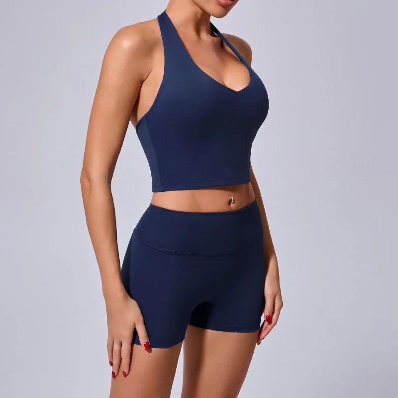 Women's Yoga Sports Fitness Sets High Waist Hip-lifting Shorts Open Back Shockproof Bra Casual Versatile Workout Gym Sexy Sets
Women's Yoga Sports Fitness Sets High Waist Hip-lifting Shorts Open Back Shockproof Bra Casual Versatile Workout Gym Sexy Sets