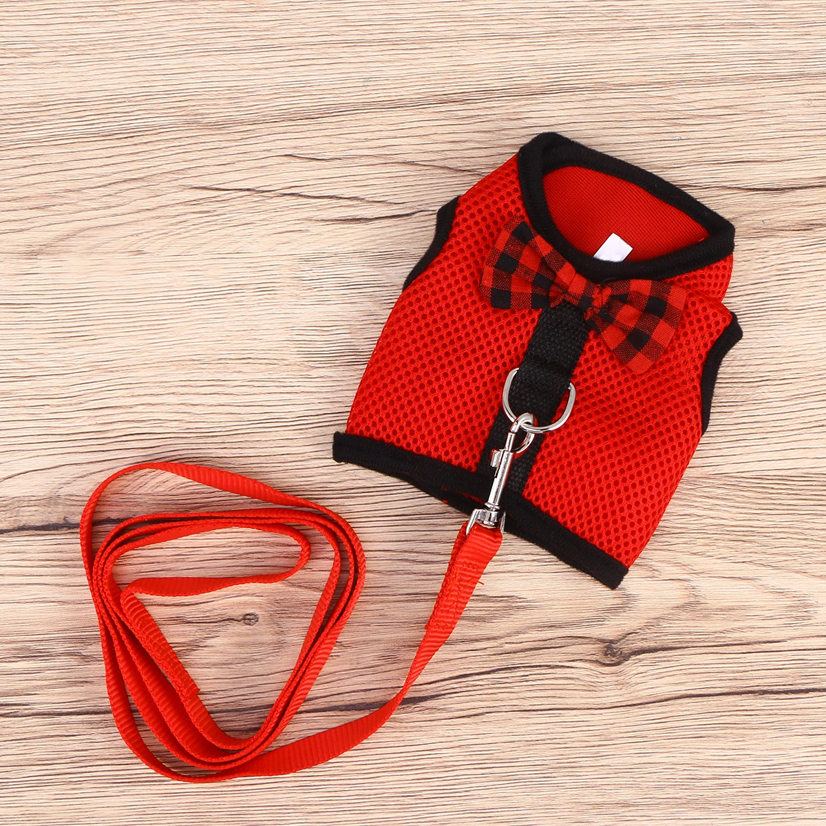Premium Soft Breathable Mesh Pet Harness With Leash Cute Bow Design For Small Animals Vest Lead Cat Dog Collar And Leash Red
Premium Soft Breathable Mesh Pet Harness With Leash Cute Bow Design For Small Animals Vest Lead Cat Dog Collar And Leash Red