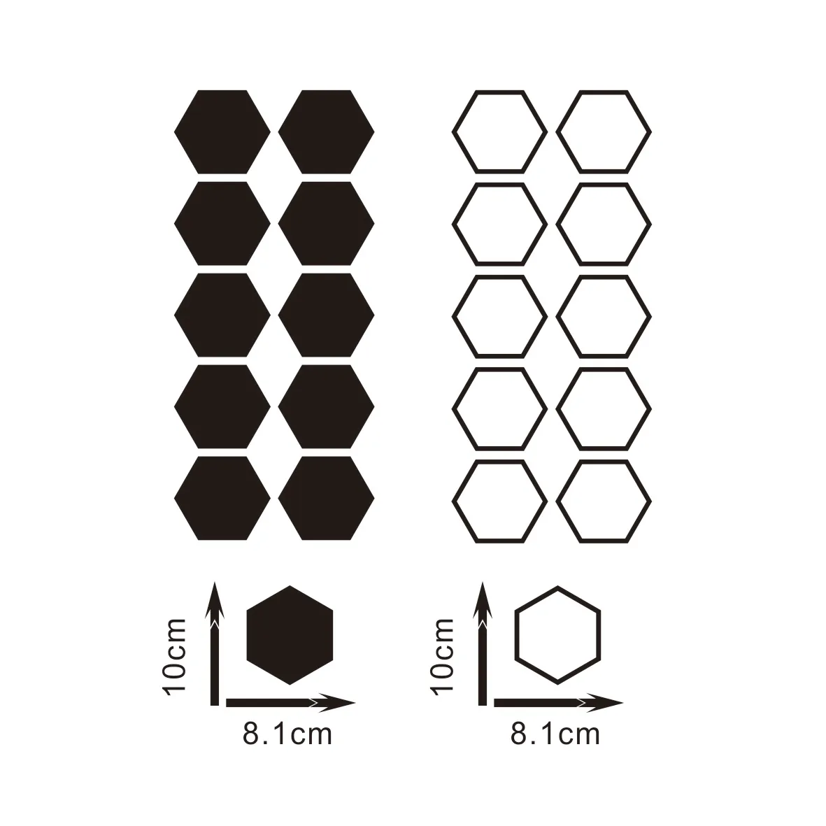 10 PCS Honeycomb Vinyl Decals (Hollow/Solid) - DIY Car Side Door & Full Body Styling Kit - Waterproof Durable Auto Stickers Easy
10 PCS Honeycomb Vinyl Decals (Hollow/Solid) - DIY Car Side Door & Full Body Styling Kit - Waterproof Durable Auto Stickers Easy