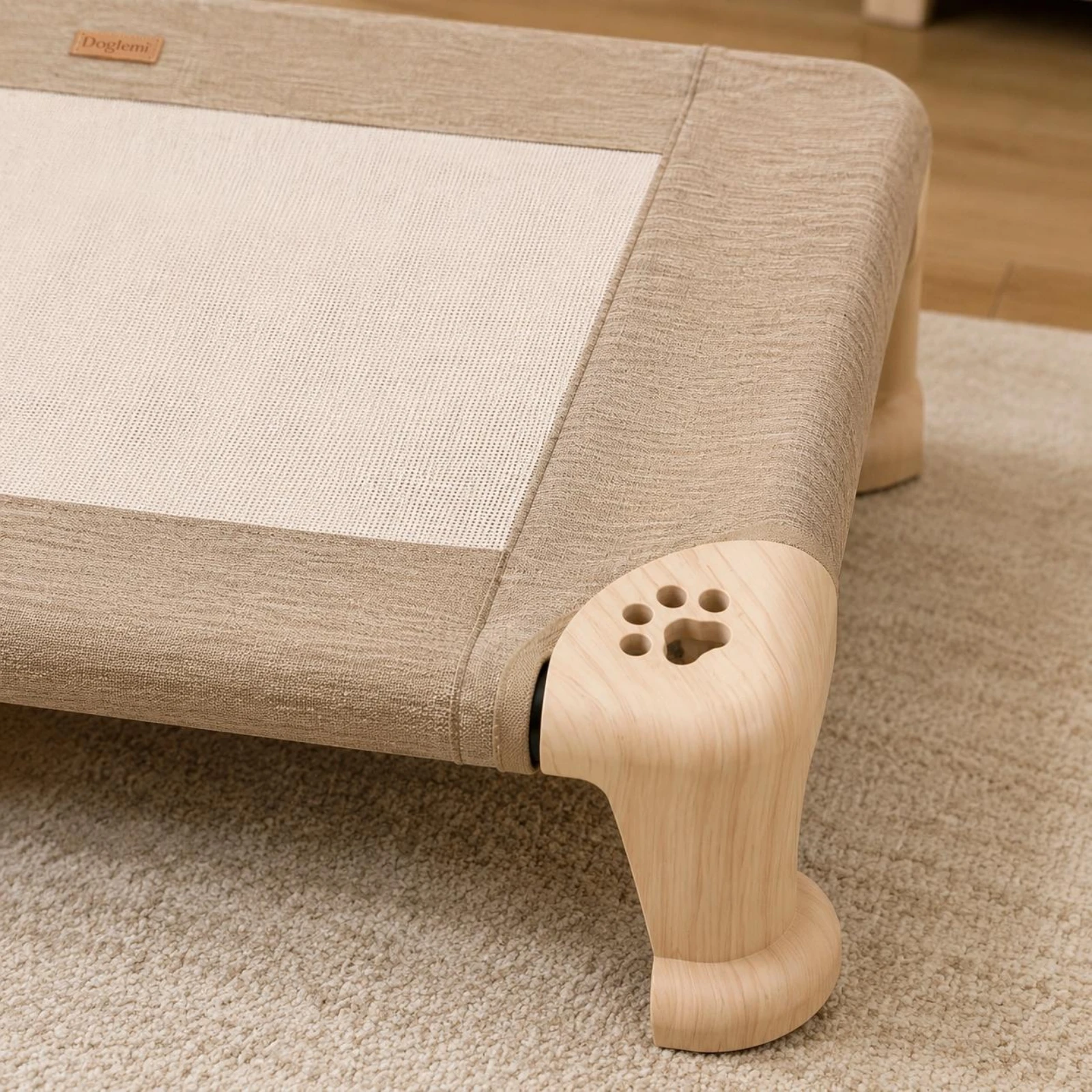 Cot-Style Dog Bed Paw-Print Cutouts Dog Cot Bed Cooling Design Anti-Slip
Cot-Style Dog Bed Paw-Print Cutouts Dog Cot Bed Cooling Design Anti-Slip