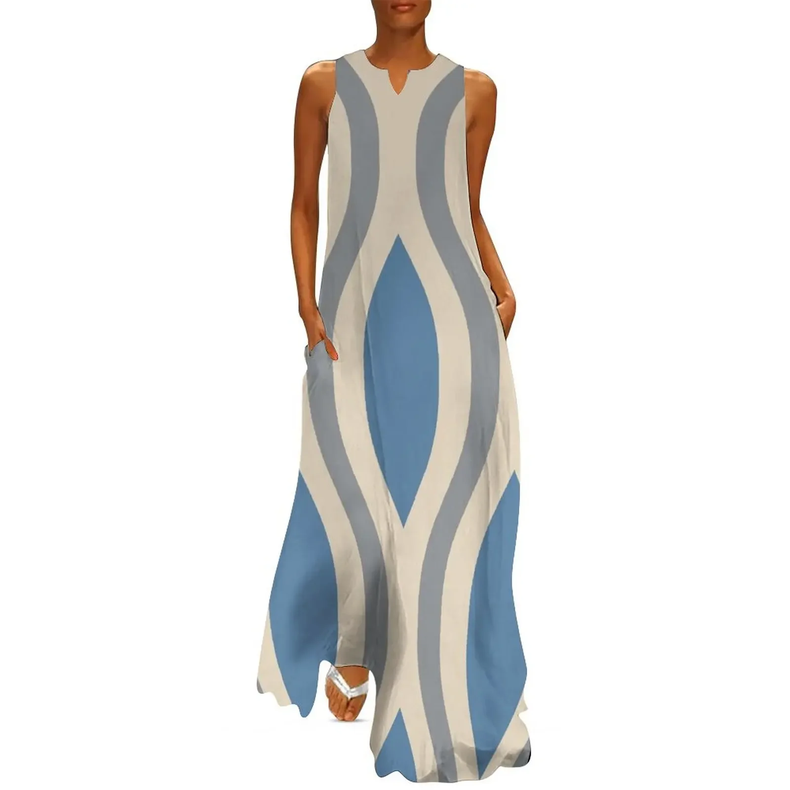 Retro Mid Century Modern Ogee Pattern 282 Long Dress summer dress Dress for girls
Retro Mid Century Modern Ogee Pattern 282 Long Dress summer dress Dress for girls