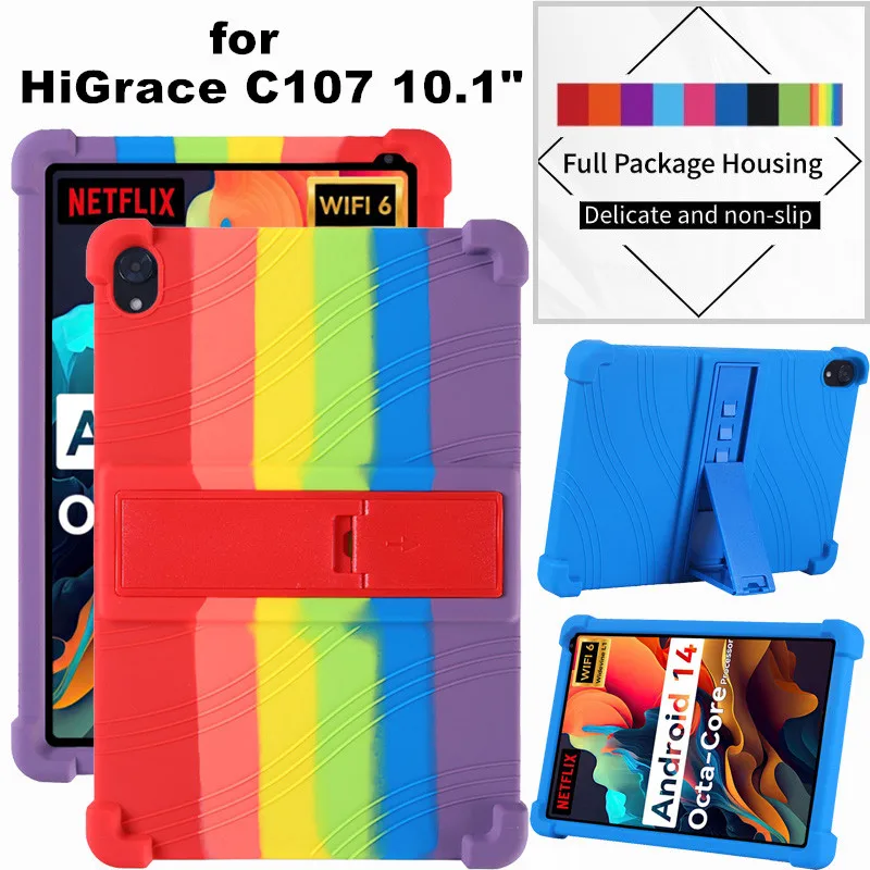 Case for HiGrace C107 10.1 Inch Tablet Stand Case Soft Silicon Fashion Shockproof Thickened Protective Cover
Case for HiGrace C107 10.1 Inch Tablet Stand Case Soft Silicon Fashion Shockproof Thickened Protective Cover