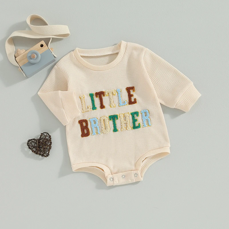 Baby Boy Romper Long Sleeve Crew Neck Embroidery Letters Fall Bodysuit Clothes for Casual Daily
Baby Boy Romper Long Sleeve Crew Neck Embroidery Letters Fall Bodysuit Clothes for Casual Daily