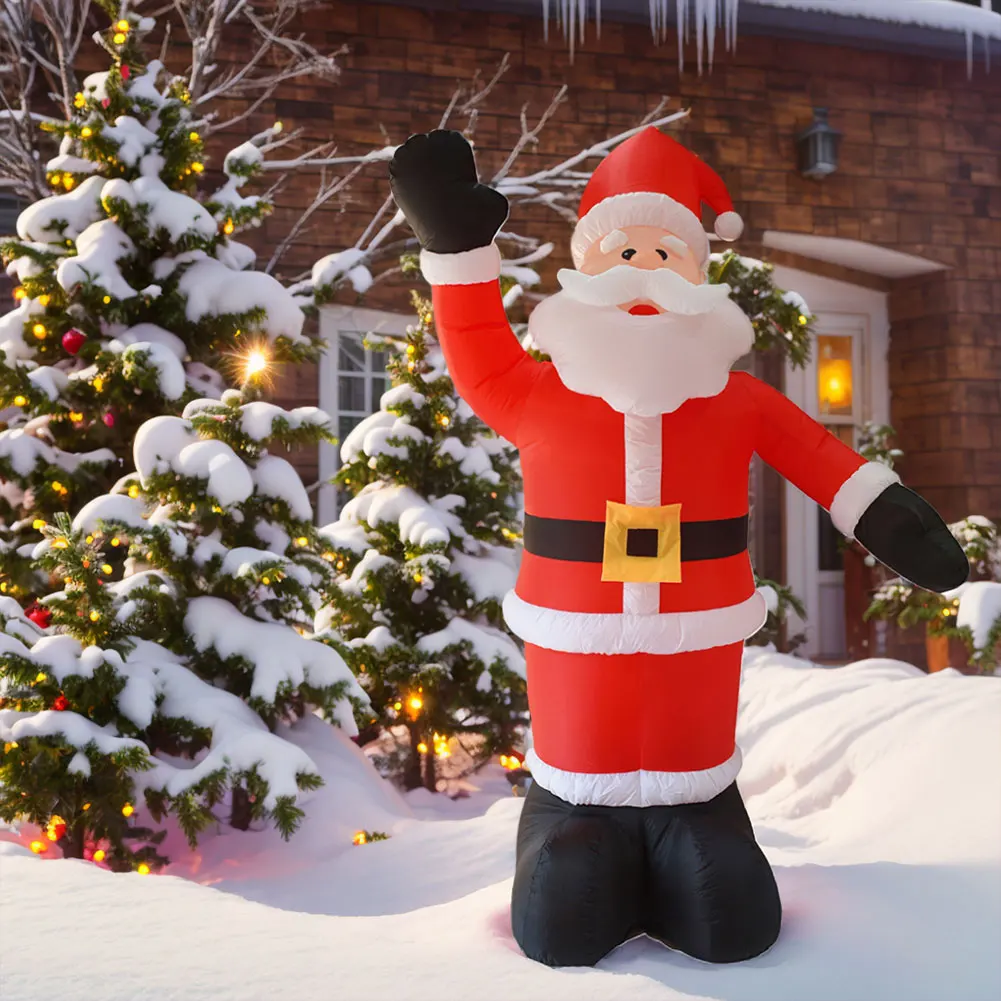 Inflatable Waving Hand Santa Claus 2.4M Illuminated Santa Claus Ornament with LED Light for Xmas Garden Party Decor
Inflatable Waving Hand Santa Claus 2.4M Illuminated Santa Claus Ornament with LED Light for Xmas Garden Party Decor