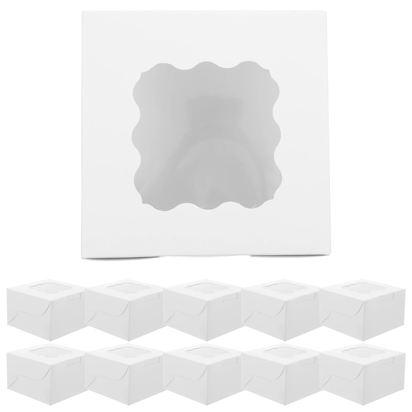 50 Pcs Mini Biscuit Box Cake Boxes with Window Kraft Paper Desserts Clear for Treats
50 Pcs Mini Biscuit Box Cake Boxes with Window Kraft Paper Desserts Clear for Treats