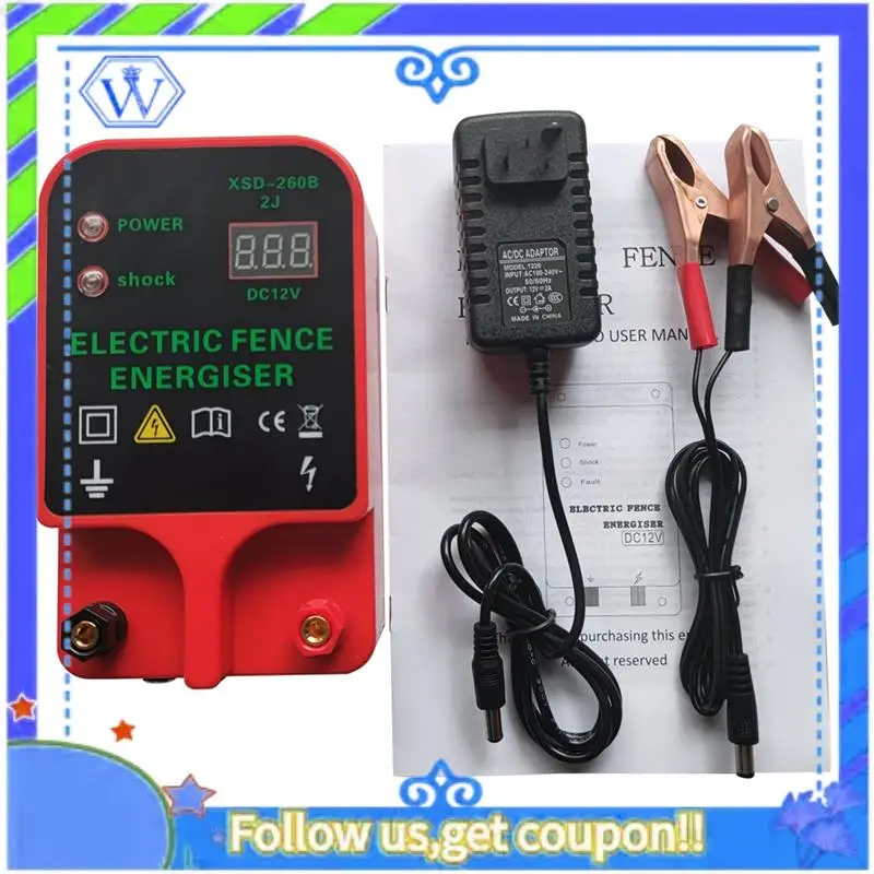 Easy To Use 10KM Electric Fence Livestock High Voltage Pulse Controller Alarm Waterproof LCD Voltage Display(EU Plug)
Easy To Use 10KM Electric Fence Livestock High Voltage Pulse Controller Alarm Waterproof LCD Voltage Display(EU Plug)