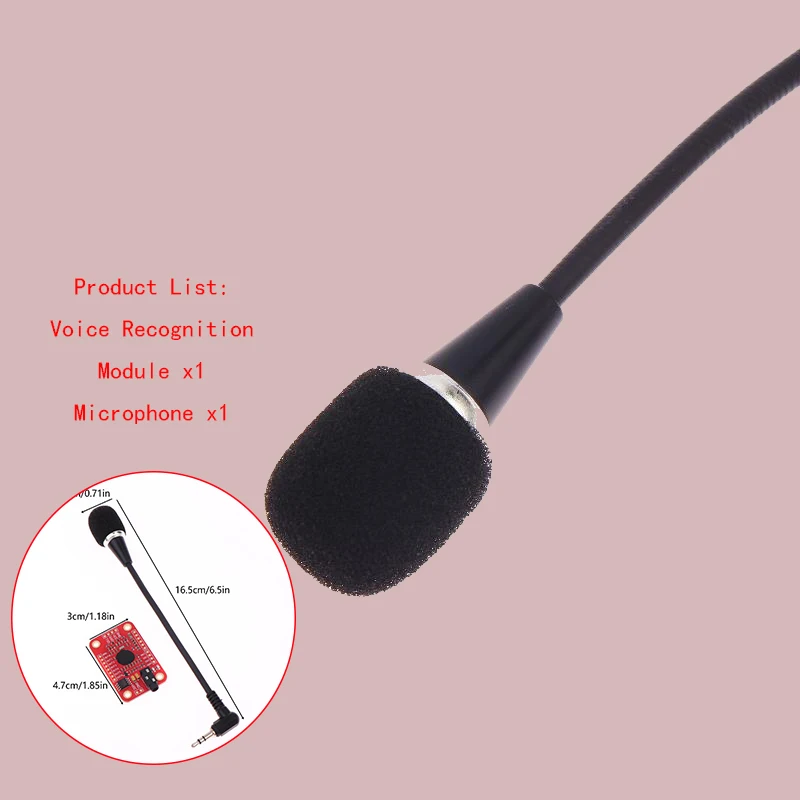 Модуль распознавания голоса V3, 4,5-5,5 В постоянного тока, высокоточный детектор речи для голосовых команд до 80
Модуль распознавания голоса V3, 4,5-5,5 В постоянного тока, высокоточный детектор речи для голосовых команд до 80