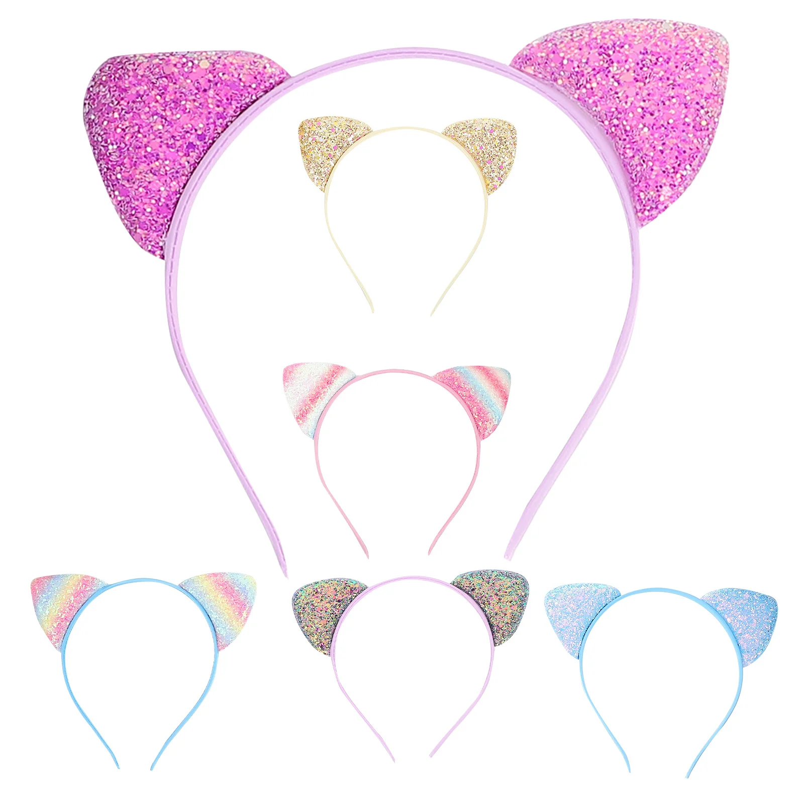 6 шт., повязка на голову с кошачьими ушками и блестками для девочек, модная блестящая повязка для волос, легкая, удобная, для косплея, вечеринки, карнавала, маскарада
6 шт., повязка на голову с кошачьими ушками и блестками для девочек, модная блестящая повязка для волос, легкая, удобная, для косплея, вечеринки, карнавала, маскарада