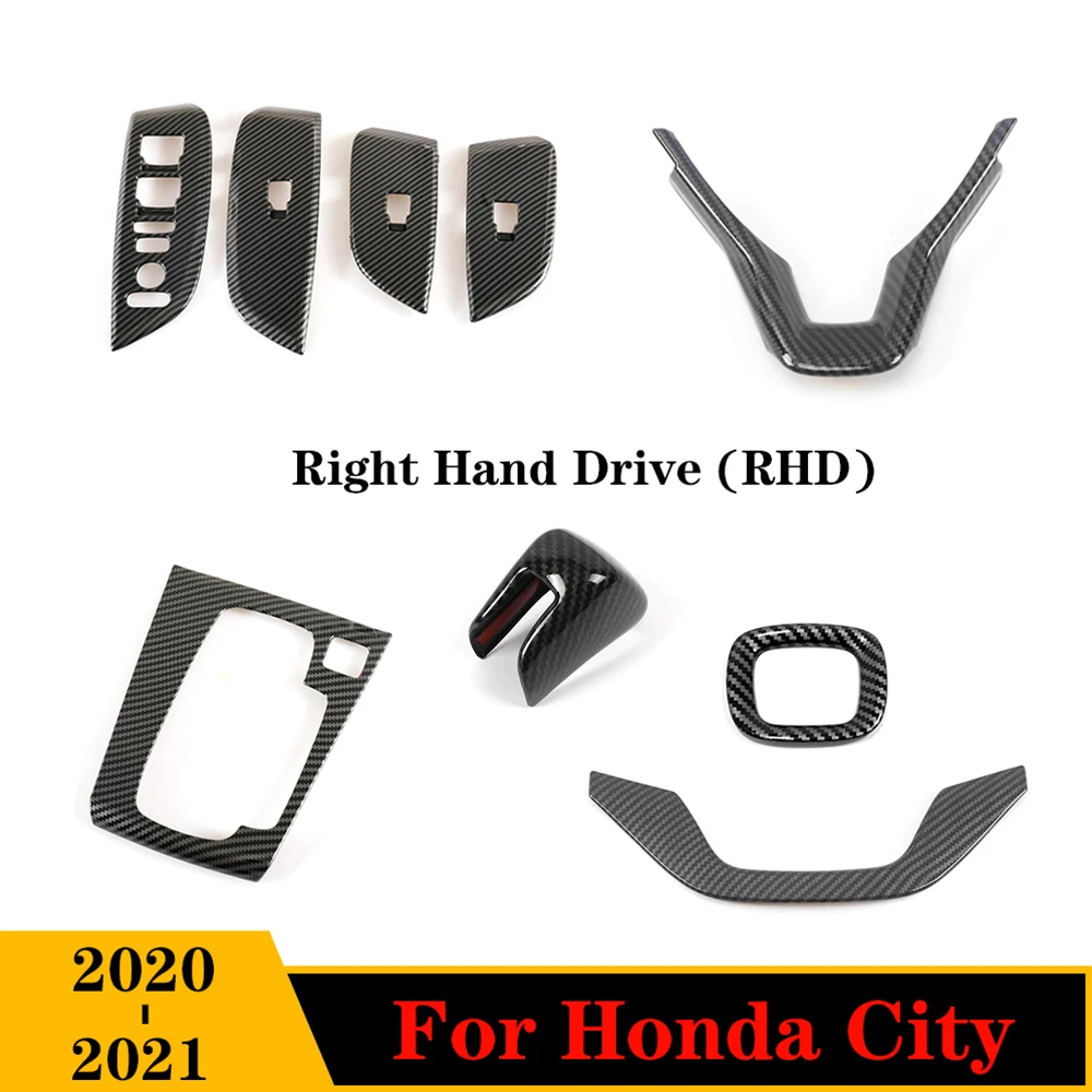 RHD For Honda City 2020 2021 Accessories ABS Carbon interior Trim Car Door Armrest Window Glass Lift Switch Panel Cover
RHD For Honda City 2020 2021 Accessories ABS Carbon interior Trim Car Door Armrest Window Glass Lift Switch Panel Cover