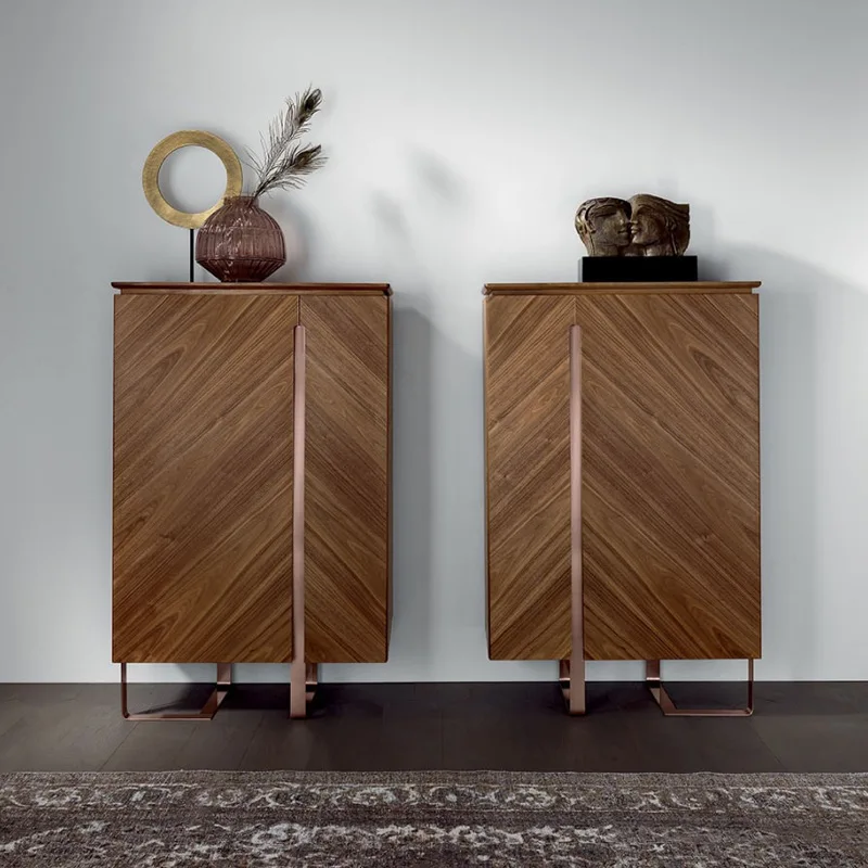 Walnut cabinet Italian light luxury solid wood dining side designer storage wine cabinet living room
Walnut cabinet Italian light luxury solid wood dining side designer storage wine cabinet living room