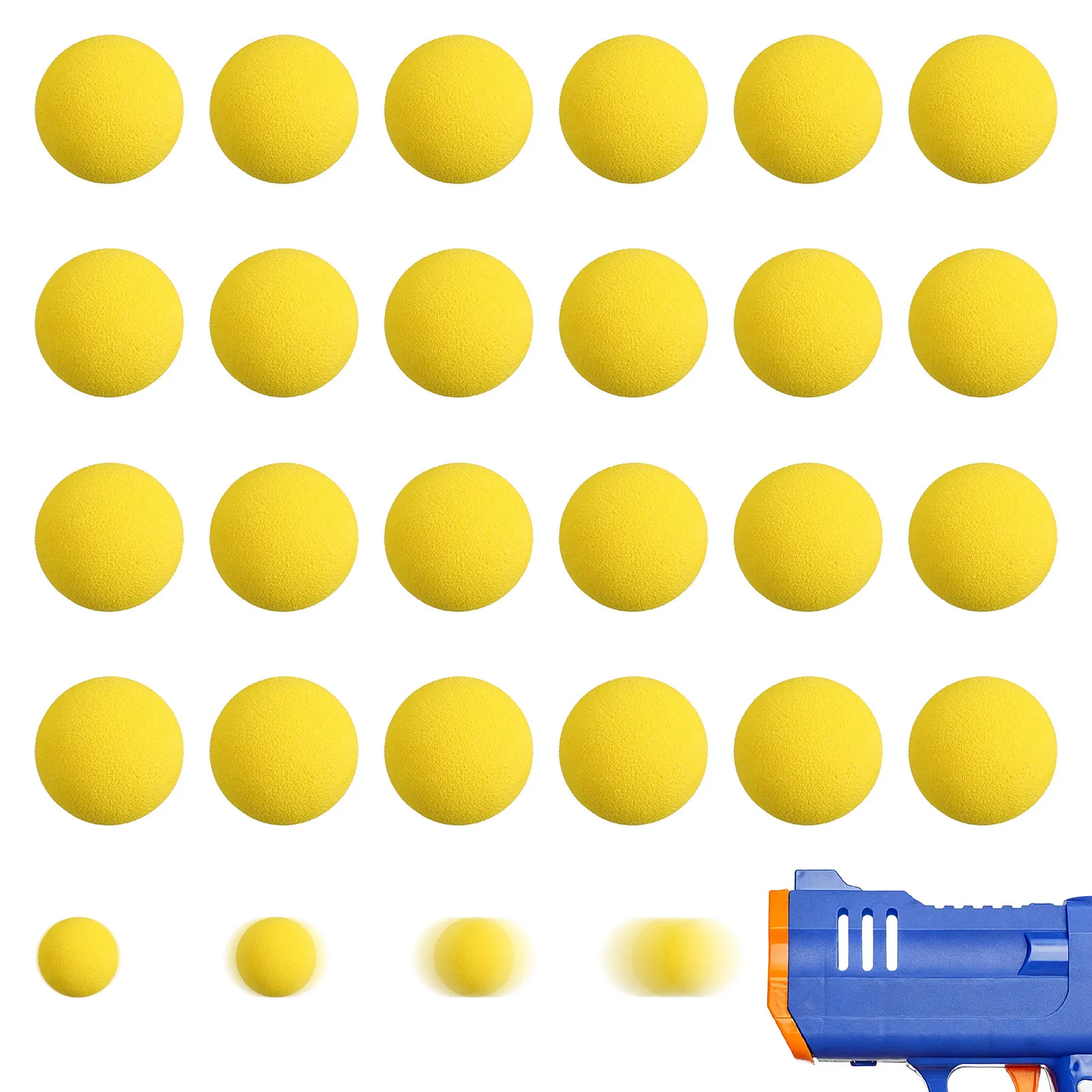 48Pcs Soft Foam Launch Ball Eva Material Safe for Kids Party Games Family Gatherings Indoor Outdoor Play Replacement Round Ball
48Pcs Soft Foam Launch Ball Eva Material Safe for Kids Party Games Family Gatherings Indoor Outdoor Play Replacement Round Ball
