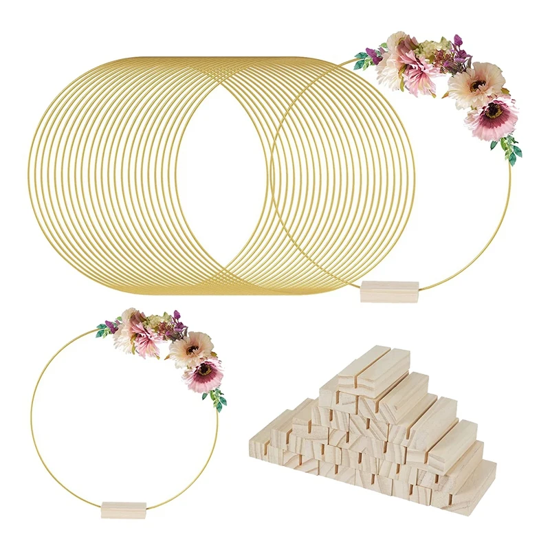 25 Pack Metal Floral Hoop 12 Inch Metal Wreath Ring Decor Set With Wooden Card Holders,
25 Pack Metal Floral Hoop 12 Inch Metal Wreath Ring Decor Set With Wooden Card Holders,