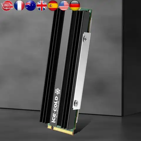 ฮีทซิงค์ M.2 NGFF NVME 2280 SSD พร้อมแผ่นซิลิโคนระบายความร้อน ฮีทซิงค์ระบายความร้อน SSD แผ่นระบายความร้อนอะลูมิเนียมอัลลอยด์สำหรับ PS5 และคอมพิวเตอร์ตั้งโต๊ะ