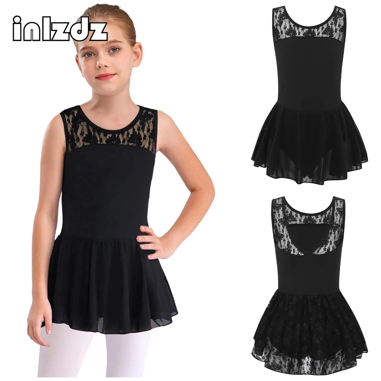 Elegant Kids Girl Sleeveless V-Back Floral Lace Patchwork Dance Dress Ballet Practice Performance Competition Costume Party Wear
Elegant Kids Girl Sleeveless V-Back Floral Lace Patchwork Dance Dress Ballet Practice Performance Competition Costume Party Wear