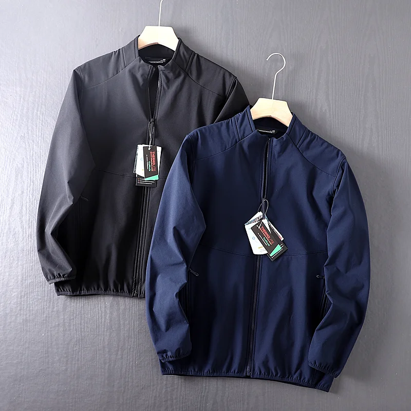 Outdoor Lightweight Breathable 3D Tailored Men's Casual Sport Jaet Spring Autumn Stand Collar Trendy Zipper Closure Coat
Outdoor Lightweight Breathable 3D Tailored Men's Casual Sport Jaet Spring Autumn Stand Collar Trendy Zipper Closure Coat