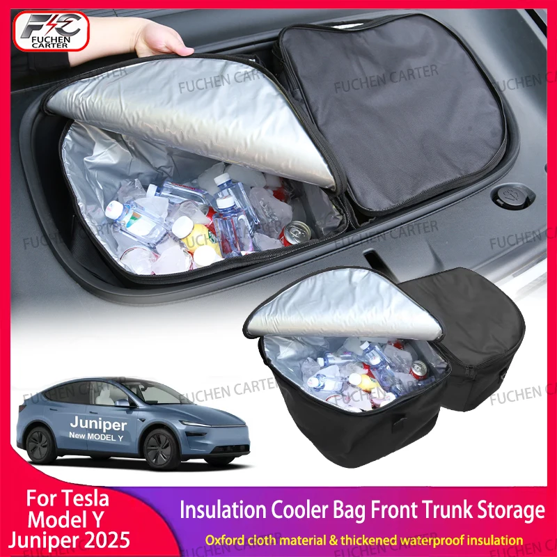 For Tesla Model Y Juniper 2025 Frunk Cooler Organizer Insulation Bag Front Trunk Outdoor Picnic Storage Cooler Bag with Straps
For Tesla Model Y Juniper 2025 Frunk Cooler Organizer Insulation Bag Front Trunk Outdoor Picnic Storage Cooler Bag with Straps