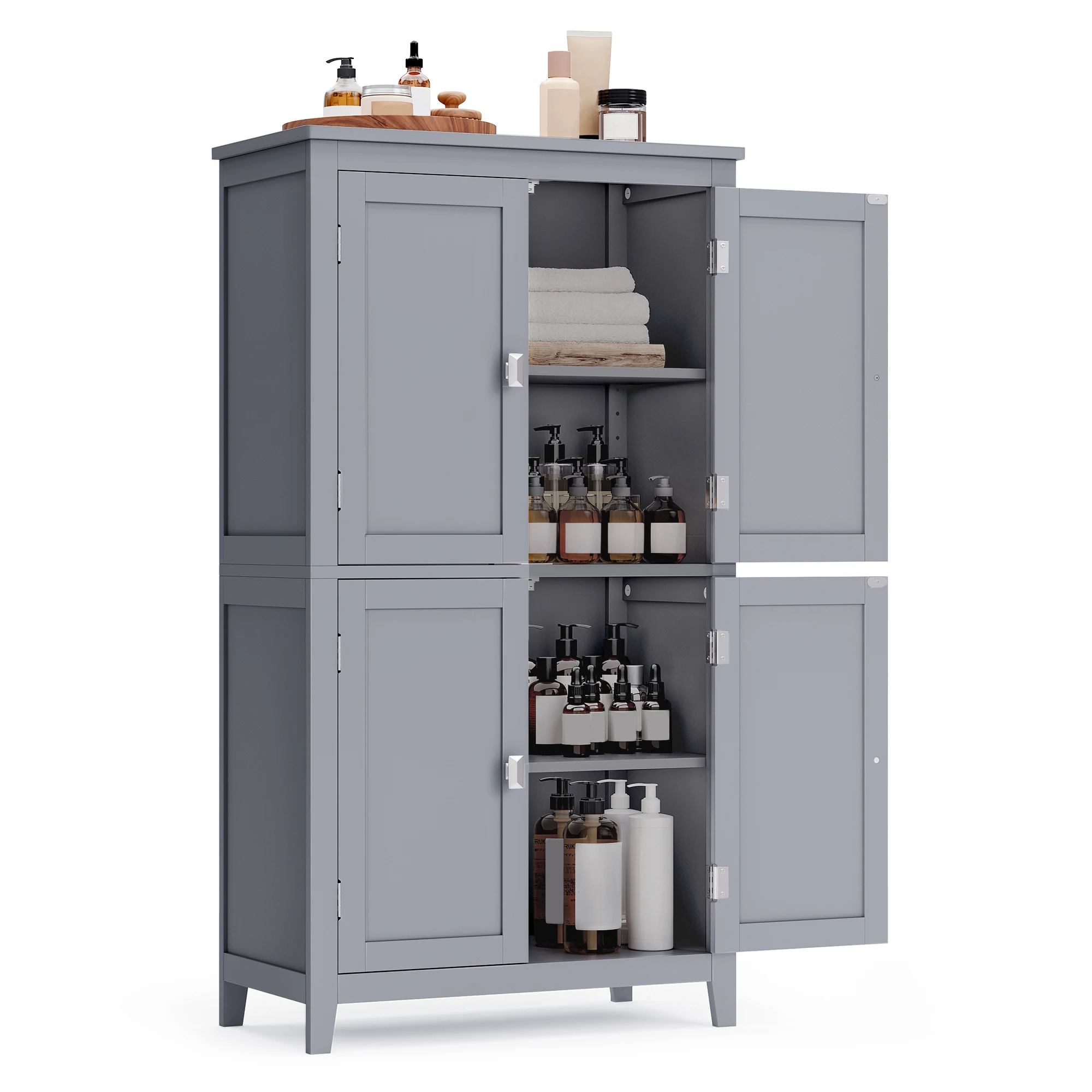 VASAGLE Bathroom Floor Storage Cabinet, Bathroom Storage Unit, Freestanding Cabinet with 4 Doors, Adjustable Shelves
VASAGLE Bathroom Floor Storage Cabinet, Bathroom Storage Unit, Freestanding Cabinet with 4 Doors, Adjustable Shelves