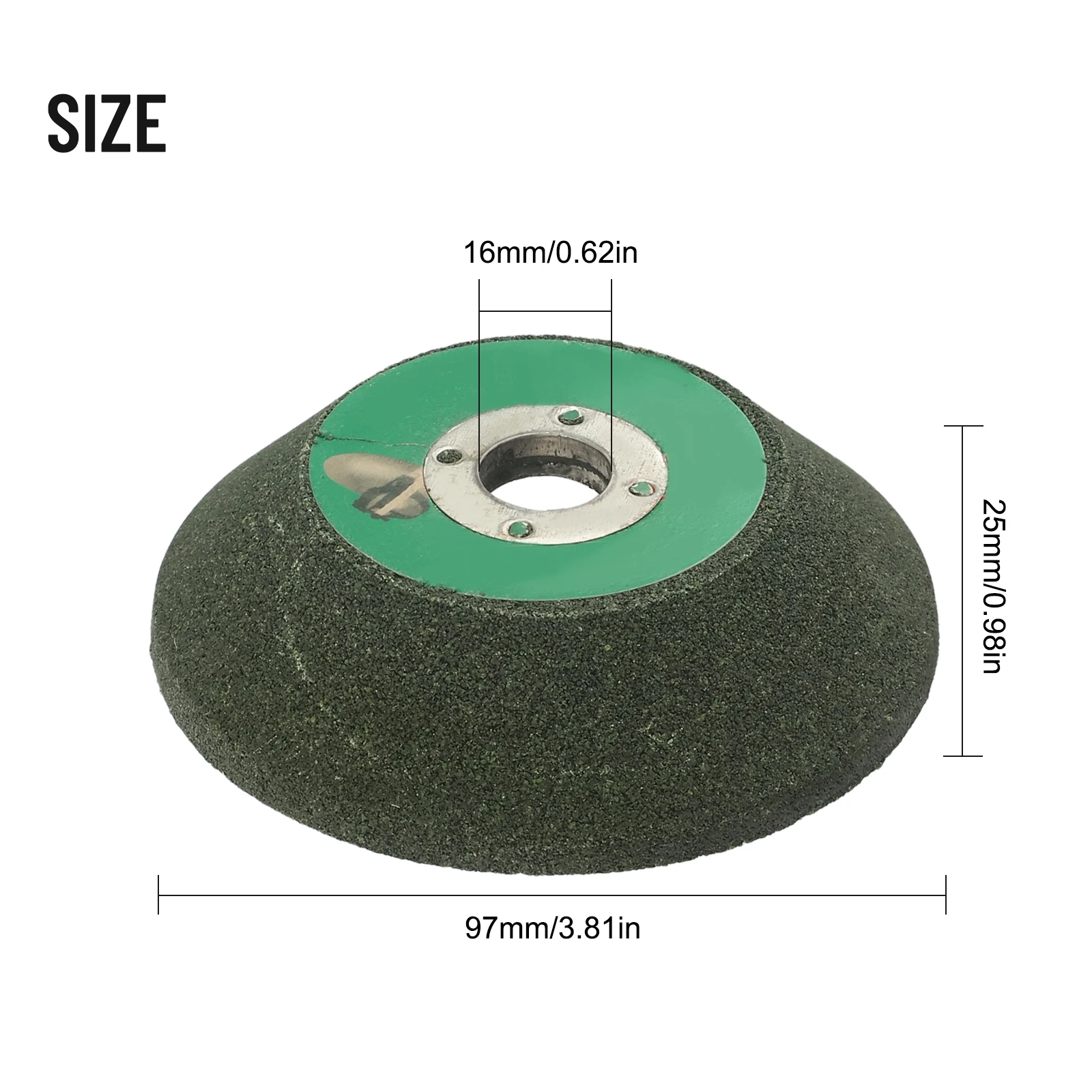 Silicon Carbide Grinding Wheel for Angle Grinder Easy to Install Full Particles for Effective Sanding 97mm Diameter
Silicon Carbide Grinding Wheel for Angle Grinder Easy to Install Full Particles for Effective Sanding 97mm Diameter