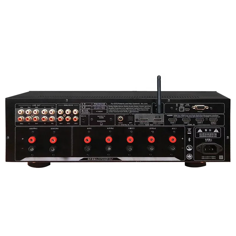 Factory 5.3.2 Dolby Atmos DTS:X 4k HDMI DSP Decoding Home Theatre Amplifier Factory Cinema Amplifiers
Factory 5.3.2 Dolby Atmos DTS:X 4k HDMI DSP Decoding Home Theatre Amplifier Factory Cinema Amplifiers