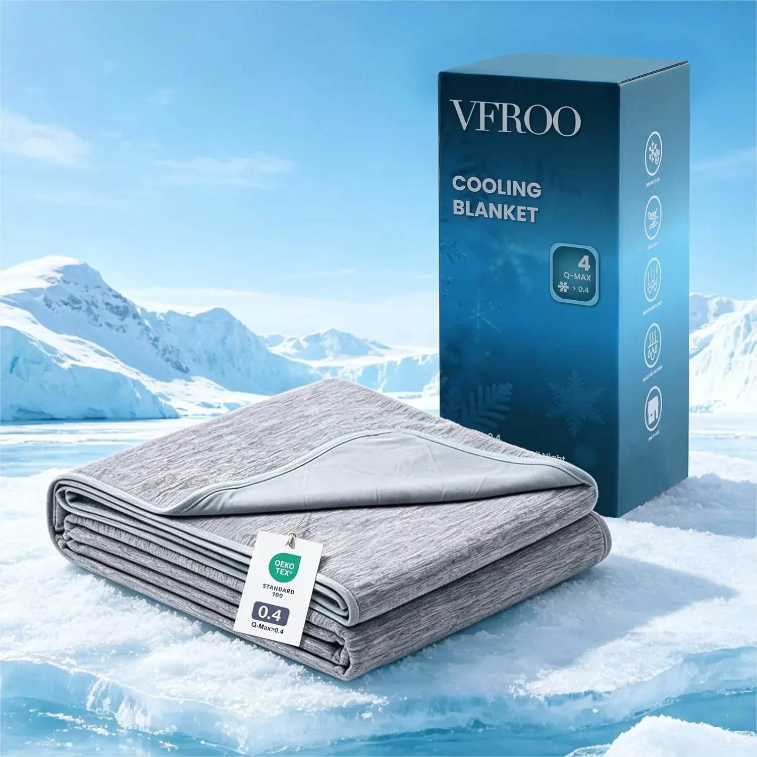 Cooling Blanket For Hot Sleepers Queen Size 90x90 Inches, Thin Lightweight Breathable Summer Blanket, Absorbs Sweat Heat To Keep Adults Cool, Cold Blanket For Sleeping On Bed Couch Grey
Cooling Blanket For Hot Sleepers Queen Size 90x90 Inches, Thin Lightweight Breathable Summer Blanket, Absorbs Sweat Heat To Keep Adults Cool, Cold Blanket For Sleeping On Bed Couch Grey