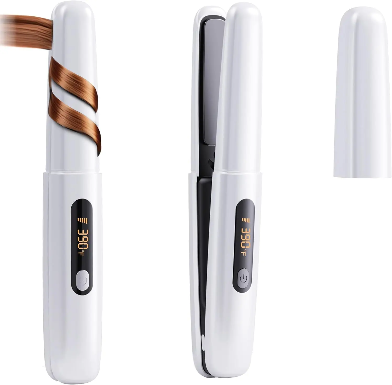 Cordless 2-in-1 Hair Straightener & Curler, Mini Flat Iron, Fast 15s Heat-Up, 4500mAh Battery, 4 Temp Settings, LCD Display, USB Rechargeable, Travel-Friendly
Cordless 2-in-1 Hair Straightener & Curler, Mini Flat Iron, Fast 15s Heat-Up, 4500mAh Battery, 4 Temp Settings, LCD Display, USB Rechargeable, Travel-Friendly