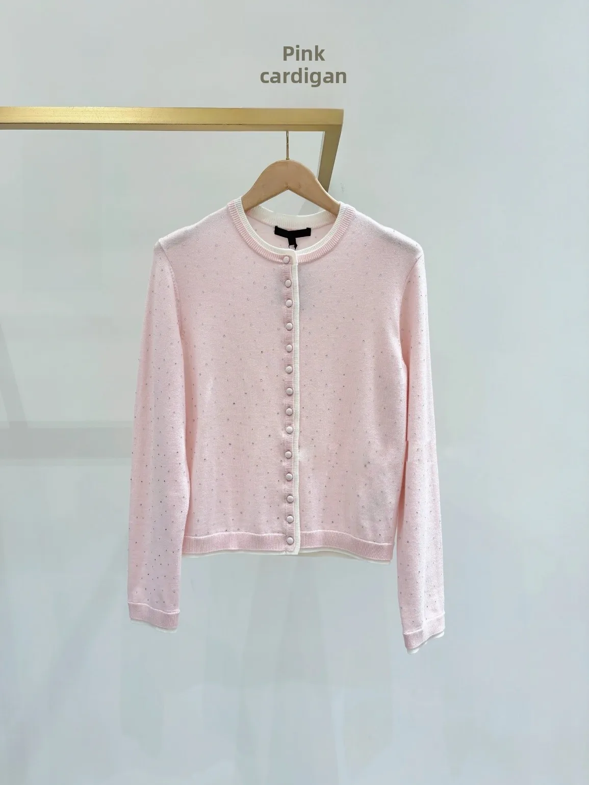 Retro Style Bead Embellished Pink Diamond Knitted Open Cardigan Top Women's Loose Fit Long Sleeve round Neck Color
Retro Style Bead Embellished Pink Diamond Knitted Open Cardigan Top Women's Loose Fit Long Sleeve round Neck Color